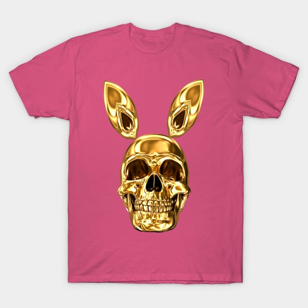 Golden Magic SKULL BUNNY | Hero Acid Bunny Skull Psychedelic POPART & Design by Tyler Tilley (tiger picasso) T-Shirt by Tiger Picasso